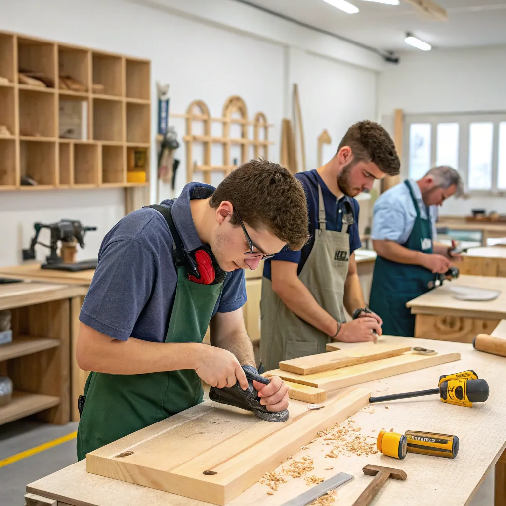 Skilled Craftsmanship at Carpentry School
