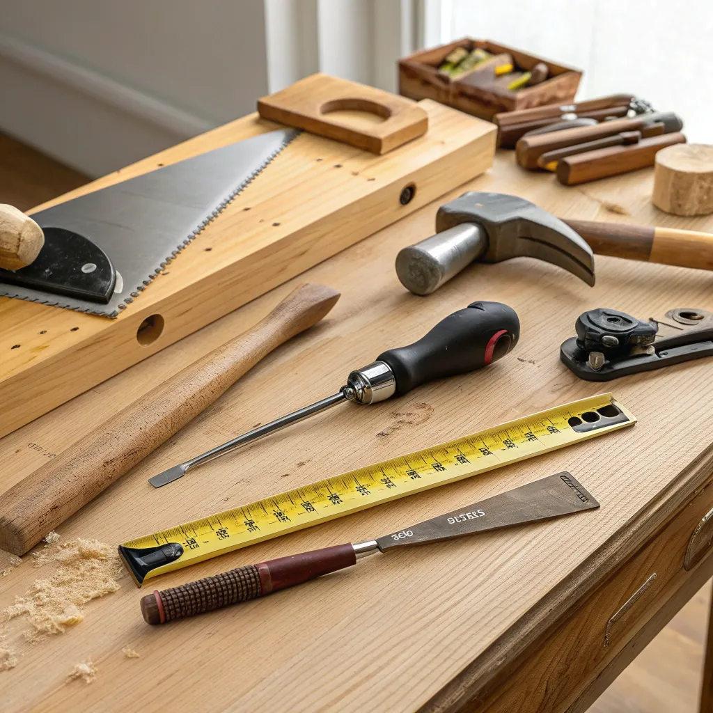 Various woodworking tools
